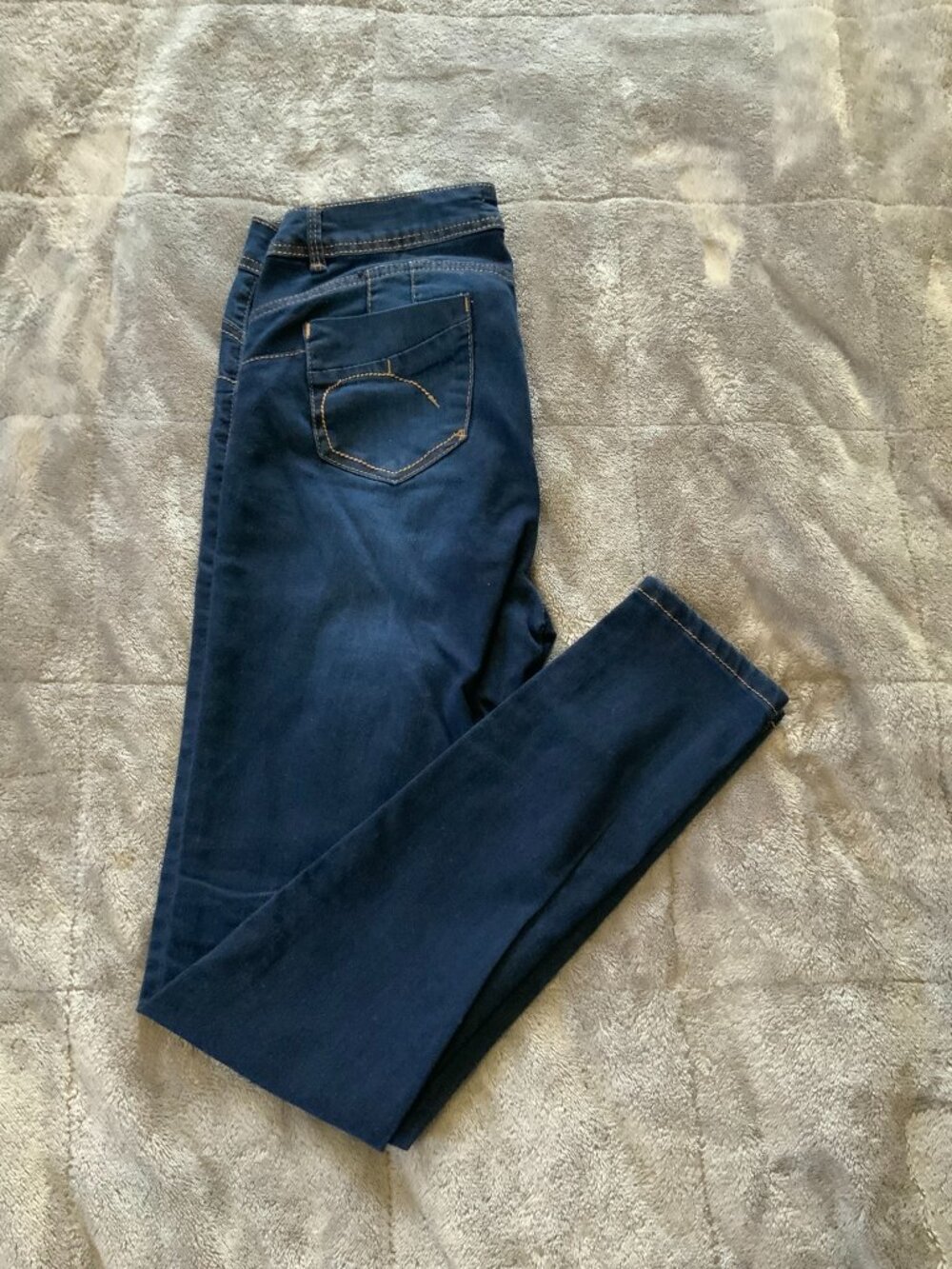 Hailey Made with Love Juniors Size 7 Skinny Dark Denim Jeans (1288)